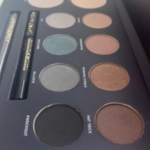 NEW Cynthia Rowley eyeshadow palette with brush + mini black eyeliner